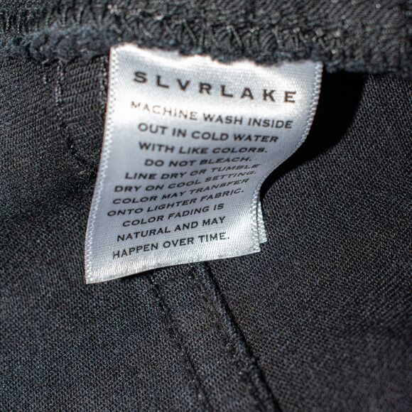 SLVRLAKE Beatnik High-Rise Denim Jeans in Black Size 25 - Picture 8 of 12